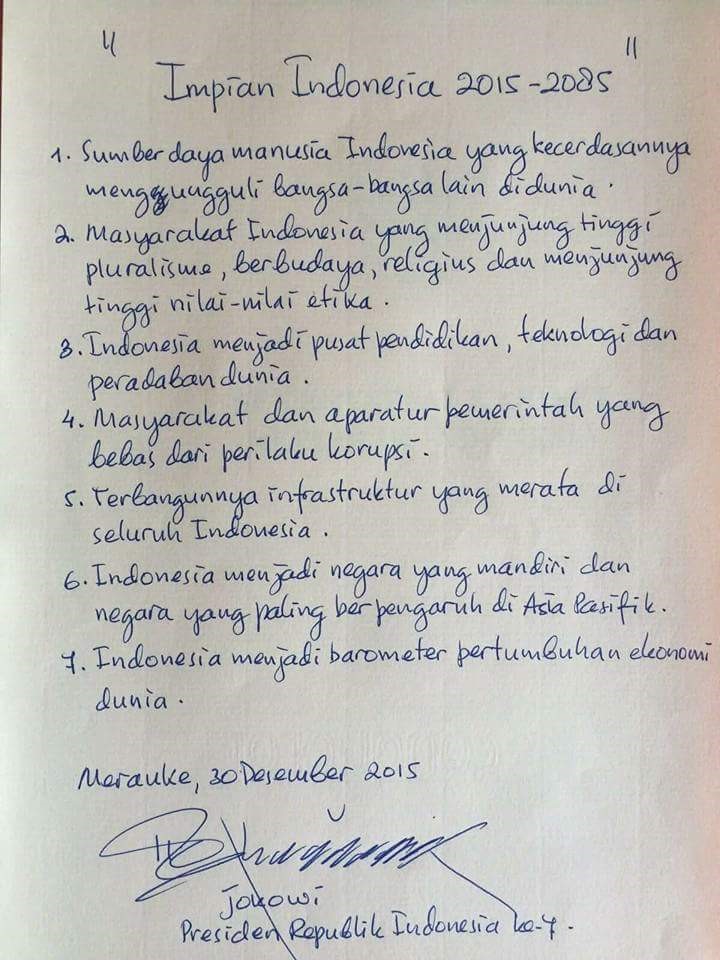 Impian Indonesia 2015 - 2085