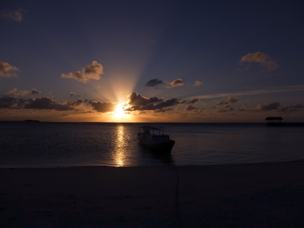 Sunset at Tinabo Island